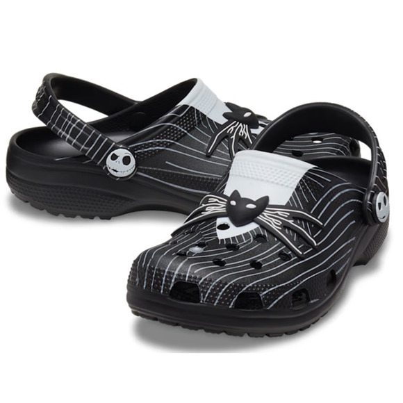 Crocs Classic Clog Mens 11 Jack Skellington Nightmare Before Christmas Black NWT main image 4